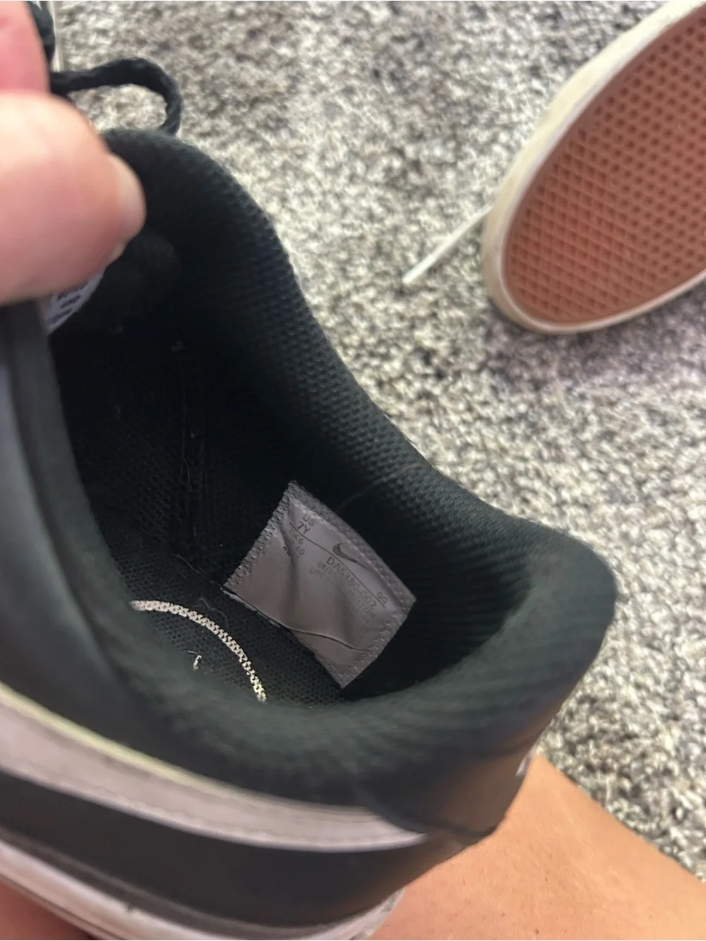 Nike Black and White Low-Top Sneakers